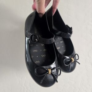 Black Bow Maryjane Jelly Girls 11 by Mini Melissa Church Dress Funeral